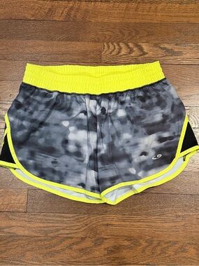 Champion Women’s  DUODRY™ Black & Neon Yellow Athletic Shorts